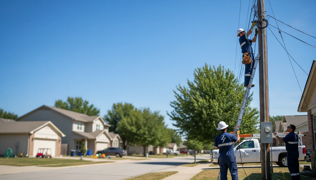 Residential electrician providing installation services in Pinecrest, CA